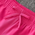 thumbnail image 6 of CPNG Girls Fashion Shorts Summer Thin Solid Color Loose Casual Shorts Elastic High Waist Drawstring Shorts(Hot Pink,9-10 Years), 6 of 9