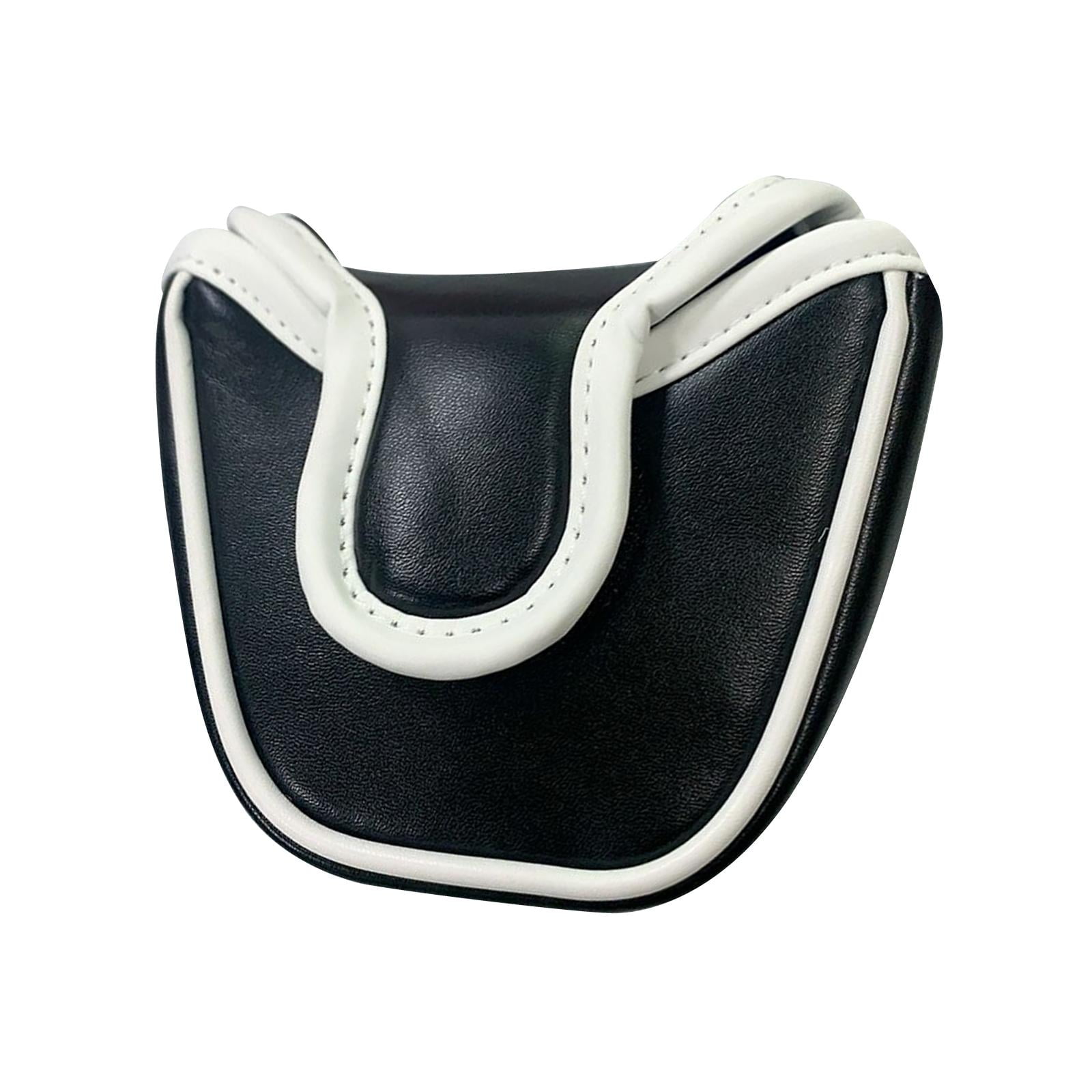 harayaa 4x Golf Mallet Headcover Club Cover Made of PU Leather Black