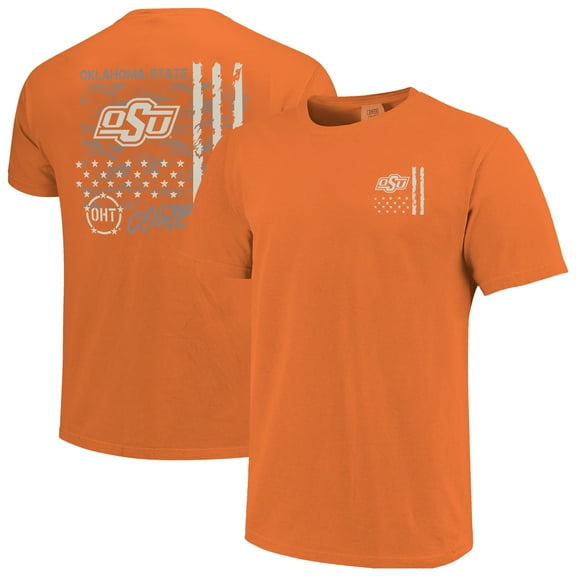 Men's Orange Oklahoma State Cowboys Comfort Colors OHT Camo Overlay T-Shirt