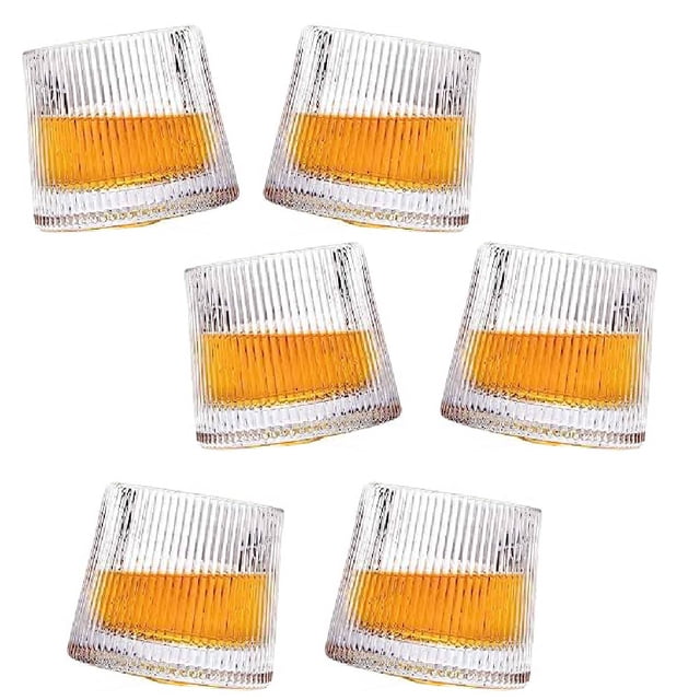 Vasos Inclinados RD Royal Cook Transparente de Cristal 6 piezas