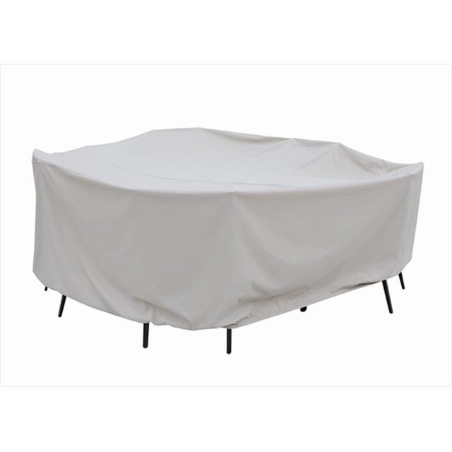 SimplyShade Housse pour Table Ronde et Chaises 60 Po. Gris