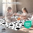 thumbnail image 4 of ODIKA 2'x3' Machine Washable Non-Slip Area Rug, Playful Spotted Farm Animal Design High Traffic Rug, Black, 324058, 4 of 5
