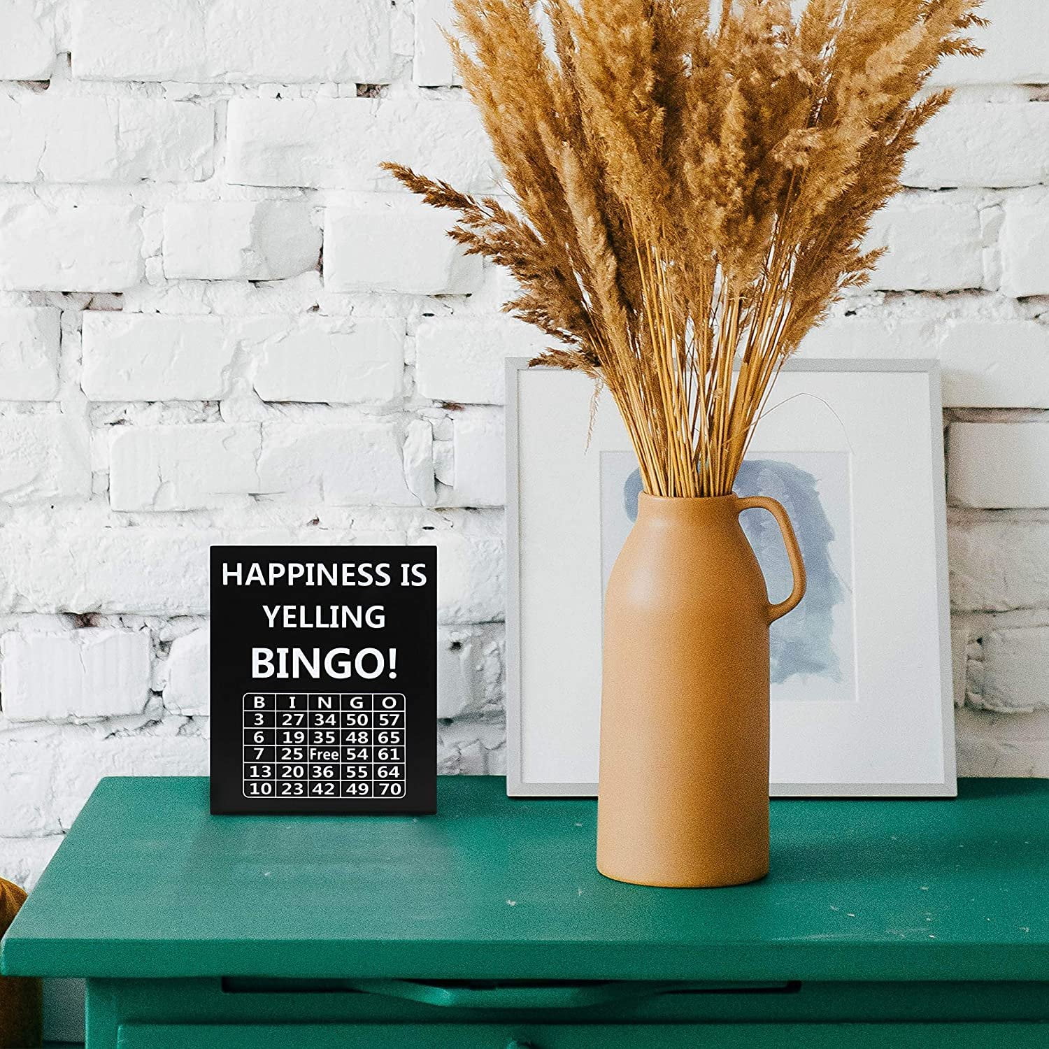 Jennygems Happiness Is Yelling Bingo Wooden Box Sign Bingo Themed Decor Bingo Lovers Keepsake Decoration Stand Up Sign For Men And Women Walmart Com Walmart Com