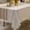 Lines Coffee, variant on ZWHong Rectangle Tablecloth, 55x55 Inch Cotton Linen Waterproof Table Cover with Tassel Edge, Lines Coffee Square Table Cloth for Kitchen, Party, 2-4 Seats