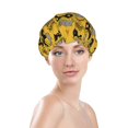 thumbnail image 3 of Kdxio Modern Truck Print Shower Cap for Women,Elastic and Reusable,Double Waterproof Layers Bathing Hat, 3 of 9