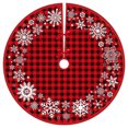 thumbnail image 2 of Almohadillas De Piso Falda de árbol de Navidad Goblin Snowflake 90cm Almohadilla de árbol de Navidad para sala de estar (ASQ65) Wdftyju Libre de BPA, 2 of 3