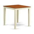 thumbnail image 2 of East West Furniture Vernon 36" Square Wood Dining Table in Cream/Cherry, 2 of 2