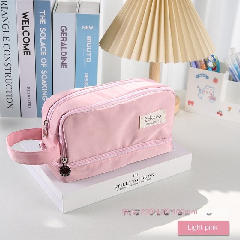 Estuche Baloncesto Seven Estuche Escolar Ovalado 1 Compartimiento – BOLSA ROUND PLUS SOCIAL - Fuxia - Soporte Para Bolígrafos Escolares – Para Niños Niñas Y Adolescentes - Portalápices Maletin Posca