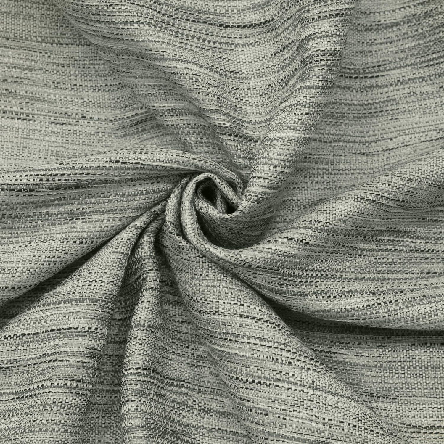 Loft Living Oshawa filtrant la lumière Double Tetiere panneau de rideau 52 x 63 in Gris