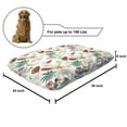 thumbnail image 2 of Tropical Pet Bed, Botanical Print with Watermelon Papaya and Pears Retro Style Nature Composition, Resistant Pad for Dogs and Cats Cushion with Removable Cover, 24" x 39", Multicolor, by Ambesonne, 2 of 4