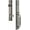 Antique Pewter, variant on Grandeur 850052 Fifth Avenue Solid Brass Rose Right Handed Dummy "C" Grip Handleset - Grey