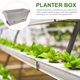 thumbnail image 5 of BRIGHTFUFU 4 conjuntos de ventana rectangular Caja de flores de planta Plantilla de planta con bandeja, 5 of 8
