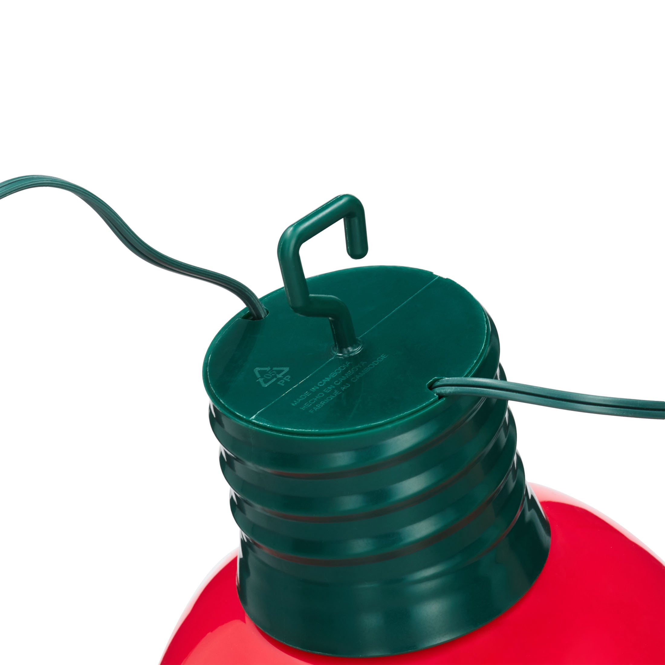 Indoor/Outdoor LED Giant Hanging C9 Bulb Christmas Light, Ceramic Red, 14", by Holiday Time