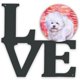 thumbnail image 1 of "Treasures Bichon Frise Metal Love decoración de pared, Multicolor" Caroline's Treasures  BB9735WALV, 1 of 1