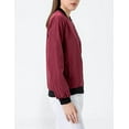 thumbnail image 3 of Women's Lightweight Bomber Jacket Casual Long Sleeve Fall Coat Zip Up Outerwear Windbreaker, 3 of 6