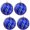 Azure Blue Ripple with Silver Swirls, variant on Christmas By Krebs 4 3/4" (120mm) Ornament [4 Pieces] Commercial Grade Indoor & Outdoor Shatterproof Plastic, Water Resistant Ball Shape Ornament Decorations (Shamrock Green with Emerald Tangles)