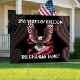 thumbnail image 2 of Personalized 250 Years Of Freedom 1776–2026 Yard Sign – Custom Family Name Patriotic Eagle Outdoor Lawn Sign, 2 of 5
