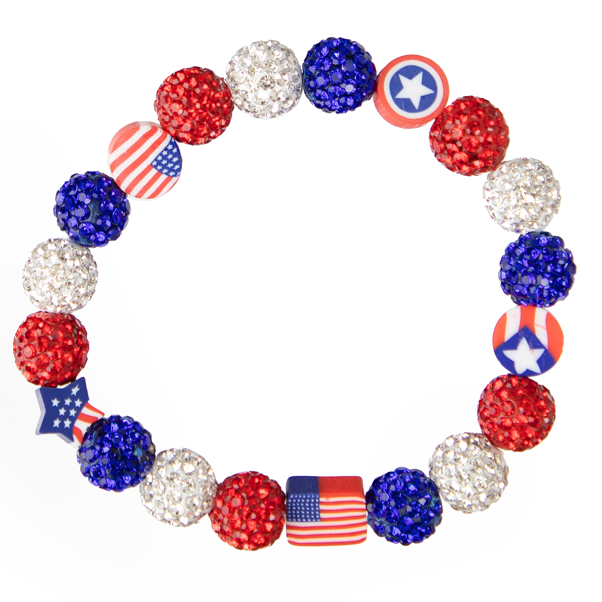 CousinDIY Patriotic Americana Clay Beads Kit, 300 Pieces