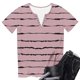 thumbnail image 5 of TaTaai Women's Lightweight Short Sleeve Button Up Collar Allover Print Shirt Top Airy Summer Blouse Relaxed Fit Plus Size Gift, 5 of 6