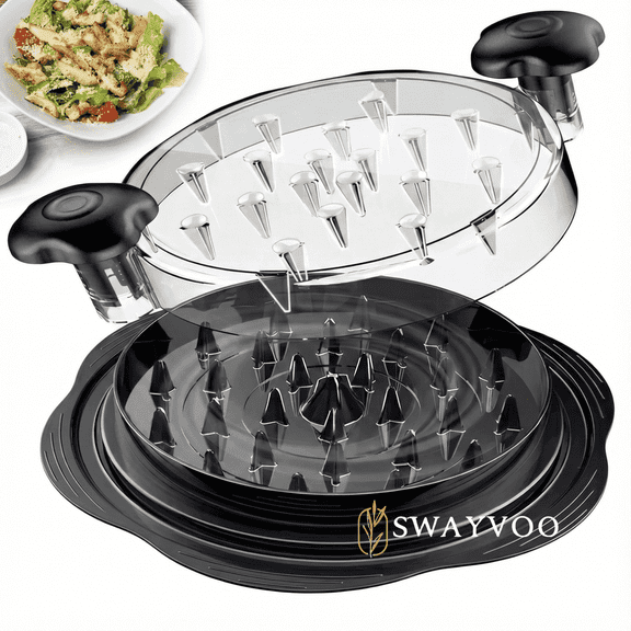 Swayvoo Chicken Shredder Tool Meat Shredder Machine BPA Free Ergonomic Handle Anti Slip Base Kitchen Gadget Meat Tenderizer Essential Kitchen Appliance