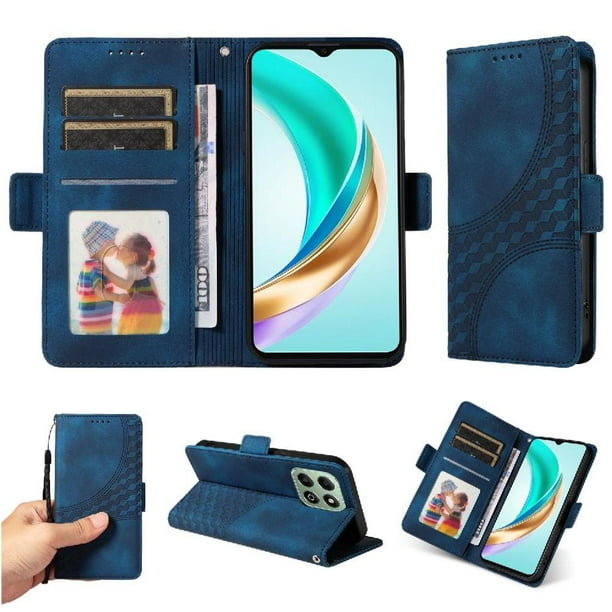 Funda GANGXUN para Honor X6B 4G con diseño acolchado elegante, cuero PU, protección total y ajuste preciso