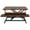 Walnut, variant on TEXBM 32-Inch Adjustable Height Standing Desk Converter - Quick Sit-to-Stand Laptop Desk with Wide Keyboard Tray, Monitor Riser Workstation (Walnut Wood Finish)