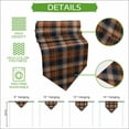 thumbnail image 5 of Orange Blue Plaid Table Runner Linen Burlap Table Runner 72 Inches Long Farmhouse Checkered Buffalo Fall Dresser Scarves for Kitchen Island Coffee Dining Room Party Wedding Holiday Decoration 14"x72", 5 of 8