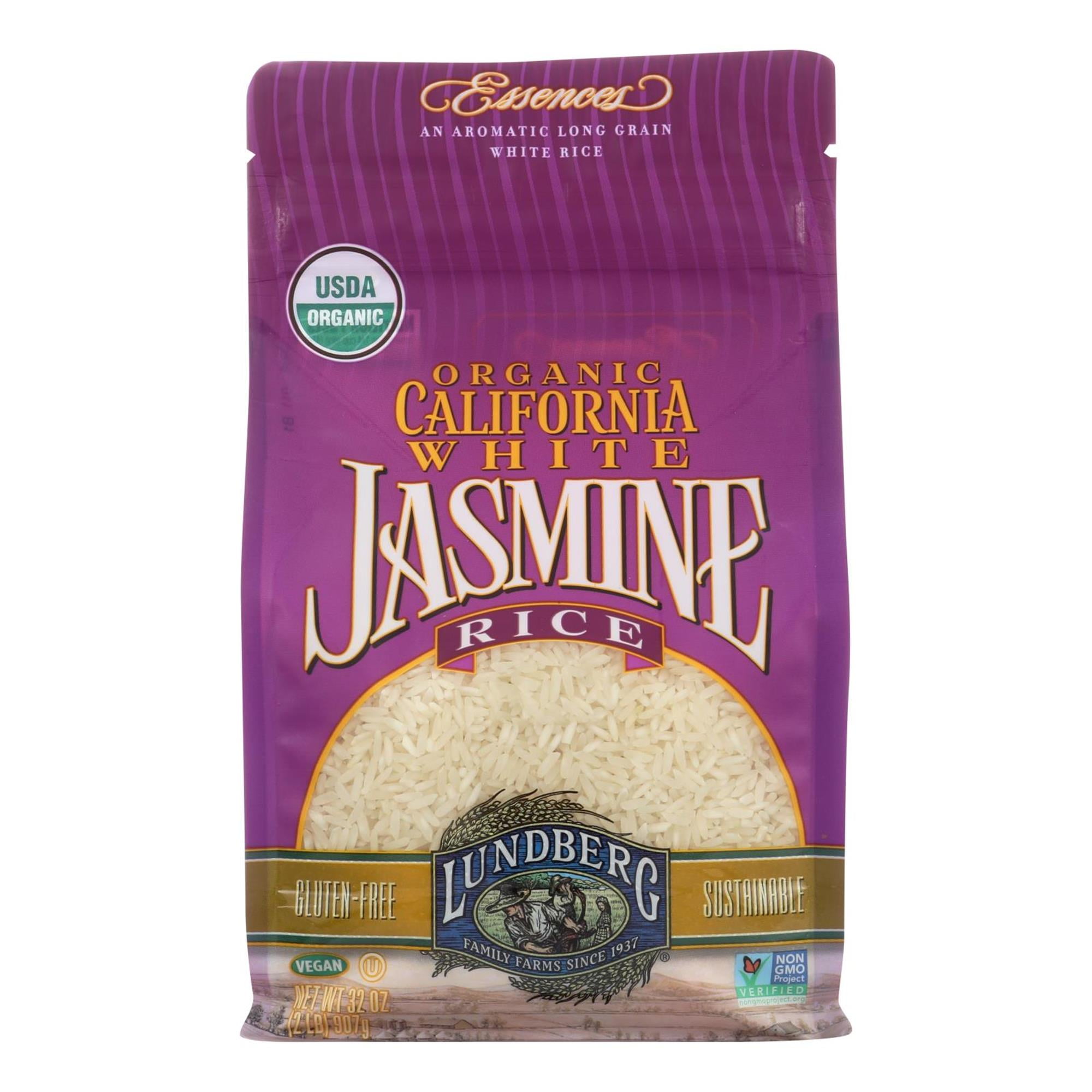 Lundberg Family Farms 2LB OG CALIFORNIA WHITE JASMINE RICE, 32 oz