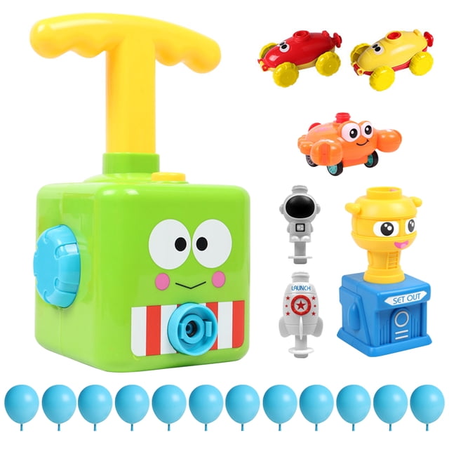 Vogacara Lanzador de energía para coche para niños, globo de juguete para niño, modelo de pato de rana caliente, juguetes educativos para experimentos Juguetes Kleiner Frosch Vogacara FN000344-04B