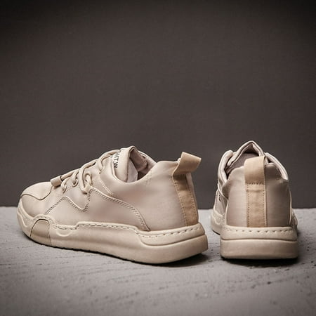 

Quealent Mens Slip On Shoes Men Sneakers Mesh Breathable Comfort Athletic Sport Running Walking Shoes Khaki 8.5