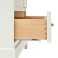 thumbnail image 5 of Ariel Stafford 61 Inch Double Rectangle Sink Vanity With Carrara White Marble Countertop W/0.75" Edge In White, 5 of 11