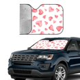 thumbnail image 4 of Disketp Windshield Sun Shade, Car Sun Shade For Front Window Pink Hearts Sunshades Sun Visor Protector Blocks Uv Rays Foldable, 4 of 9