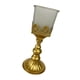 thumbnail image 5 of Candelabro de hierro Candelabro decorativo de vidrio Candelabro de té Candelabro para festival Comedor Sala de té Oro, 5 of 9