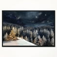 thumbnail image 2 of Designart - Arbre de Noël Forêt Nocturne - Impression sur Toile Encadrée, 2 of 4