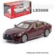 thumbnail image 1 of Modelo de coche LS500 fundido a presión de aleación 1:32, simulación de sonido y luz, sedan, juguetes para niños con adornos de base, regalo,boxed red, 1 of 5