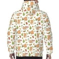 thumbnail image 3 of Bingfone Squirrel And Mushroom Men's Drawstring Hoodie Long Sleeve Pocket Sweatshirts-3X-Large, 3 of 6