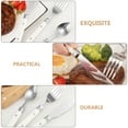 thumbnail image 4 of CUITING 3 Sets Children‘s Tableware Kitchen Gear Utensils Forks and Spoons Stainless Steel Kids Toddler Cutlery White, 4 of 6