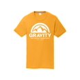 thumbnail image 1 of Gravity Outdoor Co. T-Shirt de Performance pour Jeunes - Logo Blanc - Or - Petit, 1 of 2