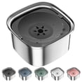 thumbnail image 1 of Cuenco de agua para perros UPSKY de acero inoxidable, 3 litros, sin derrames, capacidad de 3 litros, 1 of 7
