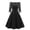 Black, variant on Babysbule Womens Dresses Women Vintage Lace Patchwork Off Shoulder Cocktail Party Retro Swing Dress Outfit