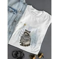 thumbnail image 3 of Cozy Woodland Animal Iv T-Shirt Women -Victoria Borges Designs, Female Large, 3 of 4