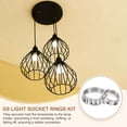 thumbnail image 4 of Uxcell 3 Set Anillos de Zócalo de Luz G9, Anillo Adaptador de Soporte de Pantalla para Zócalo G9 de 1-1/16 in y 3/4 in, 4 of 6