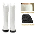 thumbnail image 6 of Women Boots Winter Flat Thick Knee-High Warm Knight Snow Boot, 6 of 7