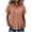 Pink, variant on Busydd Button Down Shirts for Women Solid Color Short Sleeve Cotton Linen Shirts Collared Dressy Casual Blouse with Chest Pocket 2XL