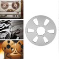 thumbnail image 4 of 1/4 10 Inch Empty Tape Reel Aluminum Alloy 6 Hole Universal Opening Machine Part Sound Tape Takeup Reel Silver, 4 of 5