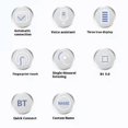 thumbnail image 2 of LECOO EW310 Semi In Ear Wireless Headphones HiFi Sound Bluetooth-Compatible Earphones - Black, 2 of 5