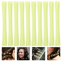 Tineasur Yellow Plastic Perm Rods for Short and Hair Styling, Flexible Hair Curling Tools