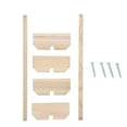thumbnail image 3 of Chick Wooden Stand, 2 Set Stable Strong  Parrots Training Perches Eco Friendly  For Farm For Coop, 3 of 8