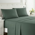 thumbnail image 5 of Nestl King Sheets Set, 1800 Series Deep Pocket Bed Sheets King 4 Piece, Luxury Soft Microfiber King Size Sheets, Forest Green, 5 of 9