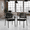 Black, variant on Stacking Waiting Room Guest Chair, Set of 2 Office Mesh Arm Chair with Comfy Padded Seating, Room Saving, Gray